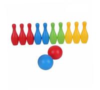 TOGEVAL 10 pièces Jeu de Bowling pour Garçon Fille avec Quilles Colorées et Balles Éducatif Éveil pour Activités Intérieures et Cadeaux Garçon Fille