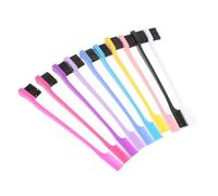 TOGEVAL 10 pièces Kit de Brosse Sourcils Multifonction Double-embout avec Peigne Brosse Maquillage et Pratique pour Sourcils et Cils Usage Quotidien Mixte