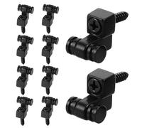 TOGEVAL 10 pièces Lot de Reteneurs de Cordes Roulants Métal Noir pour Guitare Électrique Accessoire Instrumental Réduisant la Friction Garantissant une Pression Stable et une Justesse