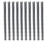 TOGEVAL 10 pièces Spirales Plastiques pour Reliure Cahiers Colorées Anneaux de Liaison Réutilisables Résistantes et Faciles à Ouvrir pour Bureau École et Usage Couleur Aléatoire