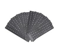 TOGEVAL 10 Pièces Stickers Clavier Espagnol Fond Noir Mat Lettres Blanches Autocollants Remplacement Clavier Pc Portable sans Résidus