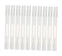 TOGEVAL 10 pièces Tubes Vides de Vernis à Ongles de Transparents Rotatifs avec Pinceau pour Gloss à Huile de Cuticule et Parfum pour Voyage et Usage