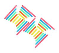 TOGEVAL 100 Bâtonnets Polygonaux en Plastique Solide 5 Longueurs X20 Pièces Matériel de Manipulation Mathématique pour Garçon et Filles, Éducatif Géométrie, Apprentissage des Formes