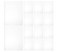 TOGEVAL 100 Pièces 100 Pochettes Porte-dossards en Vinyle Transparentes 30 X 23 Cm 11 Trous, Imperméables et Multifonctions, pour Rangement et Présentation de Dossards de Marathon et