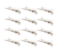TOGEVAL 100 Pièces Clips Décoratifs pour Sapin de Noël Pinces Mini Crocodile pour Guirlandes et Ornements Festifs Lot de Polyvalentes pour Décoration de Fête