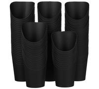 TOGEVAL 100 pièces Gobelets Carton Jetables avec Ouverture Biaisée Porte-frites et Contenants Snack pour Restauration et Événements