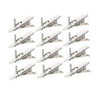 TOGEVAL 100 Pièces Lot de Pinces Crocodile Décoratives Multifonctions pour Guirlandes et Sapins de Noël Clips pour Décoration de Fête et Jardinage