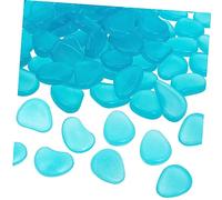 TOGEVAL 100pièces Galets Lumineux pour Aquarium Décoration De Réservoirs Pierre Fluorescente pour Jardin Et Allées Lacustre