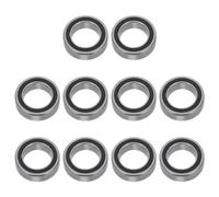 TOGEVAL 10pcs Petits roulements de roue 6700 étanches en acier inoxydable pour roues de modèle RC, roulements de différentiel à faible friction pour modèle