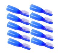 TOGEVAL 10pièces Lot De Petites Brosses à Dents Brosses à Dents Portables Adaptées Aux Établissements Pénitentiaires