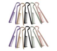 TOGEVAL 10pièces Peigne Lisseur Forme de V Set de Peignes de Coiffage pour Cheveux Lisses Léger et Pratique pour Coiffure Féminine