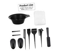 TOGEVAL 11 pièces Kit pour Teinture de Cheveux à Domicile Brosses et Bol de Coloration Résistants Outils pour Types de Cheveux Poils Flexibles pour Application Ensemble Complet pour Salon