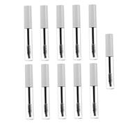 TOGEVAL 11 pièces Tube Mascara Vide Blanc DIY pour Huile de Cils et Crème Cils Rechargeable Léger et Étanche pour Cosmétiques de Voyage