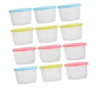 TOGEVAL 12 Pièces Boîte De Des Aliments Supplémentaires Pour Bébé Contenants De Purée Pour Bébé Alimentation Mini Conteneur De Rangement En Bouillie Couleur