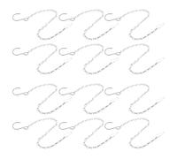 TOGEVAL 12 Pièces Chaînes Métalliques Suspendues pour Plantes Chaînes de Suspension pour Pots de Fleurs avec Crochets Support Résistant pour Jardinières Intérieur et Extérieur Décoratives