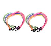 TOGEVAL 12 Pièces Extensions Queue de Cheval Colorées pour Garçon Fille Tresses Synthétiques Non Décolorantes Accessoires Capillaires pour Fête et Cosplay Style Mix Match