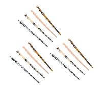 TOGEVAL 12 pièces Lot de Épingles à Cheveux Vintage Acétate Fourchettes pour Chignon Accessoires pour Femmes Maintien Solide pour Cheveux Mi Épais à Épais Style Ancien Élégant