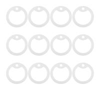 TOGEVAL 12 Pièces Lot de Silencieux Silicone pour Médaille Chien Protection Identité Résistante à Eau Réducteur de Bruit et Éclairage Nocturne pour Collier Animaux