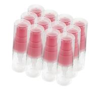 TOGEVAL 12 Pièces Mini Flacons Rechargeables Transparent Pet pour Lotion Sérum Distribution Précise Règles Bagage Cabine Cosmétiques de Voyage