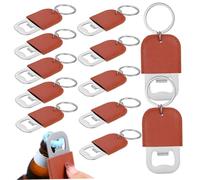 TOGEVAL 12 Pièces Ouvre Bouteilles Inox Multifonction Lot de Porte Clés Pratique et Résistant pour Bière Soda et Canettes Usage Domestique et Festif