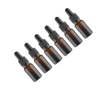 TOGEVAL 12pièces Lot De Flacons De Parfum Verre Vide Pour Femmes Style Rétro Avec Compte-gouttes Décoratifs Marron