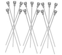 TOGEVAL 15 pièces Floral Arrangement Poles Extension Stems PVC Fake Flower Holders for DIY Crafts and Wedding Decorations Transparent