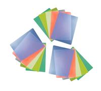 TOGEVAL 15 pièces Portable Writing Boards for Students PP Plastic Scratch-Resistant Sketch Pads Random Colors for School and Office Couleur Aléatoire Couleur Aléatoire