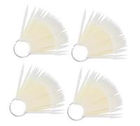 TOGEVAL 160 pièces Présentoir Ongles Faux avec Bâtonnets et Anneau Métallique Palette de Couleurs pour Pratique Nail Art et Portable pour Formation et Affichage Vernis