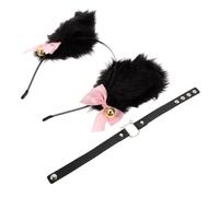 TOGEVAL 1ensemble Set De Choker Et Oreilles De Chat Accessoire Chic Pour Cosplay Et Fête Décoration Amusante Pour Événements Et Performances