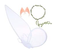 TOGEVAL 1ensemble Set De Cosplay Fée Avec Couronne De Et Oreilles Pour Fête Et Festival