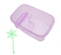TOGEVAL 1ensemble Terrarium Plastique pour Reptiles Boîte De Nourriture pour Tortues Et De Reptiles Réservoir Transparent pour Animaux Petits Et Moyens