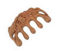 TOGEVAL 1pièce Peigne De Massage De Verawood Outil Personnel Pour Coiffure Et Démêlage Massage Scalp Apaisant Et Pratique Design Élégant Et Parfait Pour Femmes Et Hommes