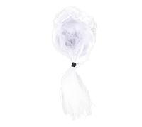 TOGEVAL 1pièce Perruque Blanche De Gentilhomme Ajustable Pour Cosplay Avocat Perruque Frisée Longue Pour Fête Ou Mascarade