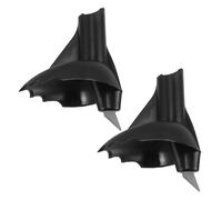 TOGEVAL 2 Embouts en Carbure de Tungstène pour Bâtons de Randonnée Universels Accessoires de Remplacement pour Ski Trekking et Alpinisme Couleur Noire Légers et Résistants Adaptés au