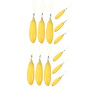 TOGEVAL 2 Ensembles Tubes À À Banane Jaune Rechargeables Petits Flacons De Gloss Transparent Voyage Diy Cosmétique Portable 6 Pièces * 2