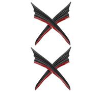 TOGEVAL 2 Paires Kit de Diffuseur Pare-chocs Frontal Auto Spoiler Ailerons Auto Adhésifs Protection Antipoussière et Anti-rayures pour Personnalisation Voiture