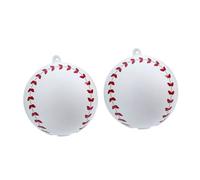 TOGEVAL 2 Pièces Balles de Poudre pour Fête Gender Reveal Accessoires Déco Anniversaire Effet Fumée Colorée Design Baseball Unique Écologique et Facile à Nettoyer