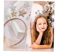 TOGEVAL 2 pièces Bandeaux Garçon Fille à Paillettes Doré et Argenté Accessoires Cheveux Festifs pour Filles Décoration de Fête Anniversaire Noël