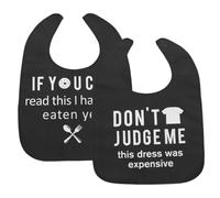 TOGEVAL 2 pièces Bavoirs Adulte Lavables pour Seniors et Patients Protection Repas Réutilisable Ajustable et Résistant pour Soins à Domicile et Établissements