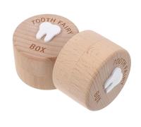 TOGEVAL 2 Pièces Boîte à Dents de Lait Bois Coffret pour Garçon Fille Garçons Filles Étui à Dents de Lait Souvenir Rangement