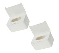 TOGEVAL 2 pièces Boîte Distributrice Lingettes Humides Rangement Portable pour Lingettes et Mouchoirs Design Compact et Salle de Bain et Bureau