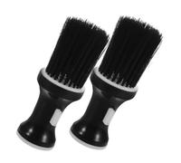 TOGEVAL 2 pièces Brosse Nettoyante pour Cheveux et Cou Poils Doux pour Éliminer Cheveux Cassés Nettoyage Précis Nuque et Moustache Accessoire Indispensable pour Salons de Coiffure