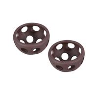 TOGEVAL 2 pièces Cachette Crevettes Céramique Terre Cuite Microporeuse Nid de Reproduction pour Aquarium Lot de Demi-sphères Résistantes Abri Spacieux pour Poissons et Crevettes