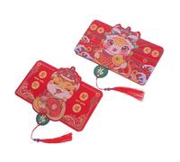 TOGEVAL 2 Pièces Envelopes For Lunar Year Year Of The Snake With Card Slots Foldable Money Holders For Wedding Birthday Chinese Festival Gift