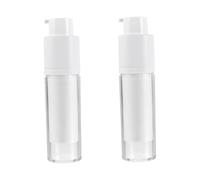 TOGEVAL 2 pièces Flacon Vide pour Lotion Bouteille Cosmétique Portable Réutilisable Flacon Sous Vide Multi Usage avec Bouchon Rotatif Lot de Étanche et pour Voyage et Soins Peau
