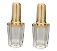 TOGEVAL 2 pièces Flacons Vernis à Ongles Vides Acrylique Lot de Réutilisables et Anti-fuite Bouteilles Cosmétiques Polyvalentes pour Vernis Huile Cuticule et Soins Couleur Aléatoire