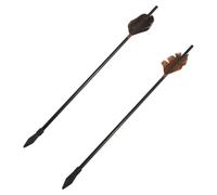 TOGEVAL 2 pièces Flèches de Jeu pour Lancer de Pot Flèches avec Tête Caoutchouc et Plumes Traditionnel pour et Sécurisé Améliorez la Relation Parent