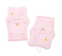 TOGEVAL 2 pièces Gants Exfoliants Corps Viscose et Coton Gommage Puissant pour Nettoyage Complet Lavage Dos et Peau Pratiques pour Garçon Fille et Adultes Portables et Durables