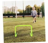 TOGEVAL 2 Pièces Haies Réglables PVC pour Garçon Fille Haies Entraînement Professionnelles pour Développer Vitesse Coordination et Force Football et Multi Sports