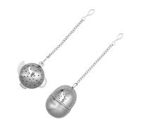 TOGEVAL 2 pièces Infuseurs à Thé Acier Inoxydable Passoires Créatives pour Vrac Résistants Chaleur pour Maison et Bureau Œuf Théière